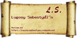 Lugosy Sebestyén névjegykártya